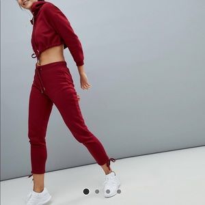 Crop hoodie and jogger set